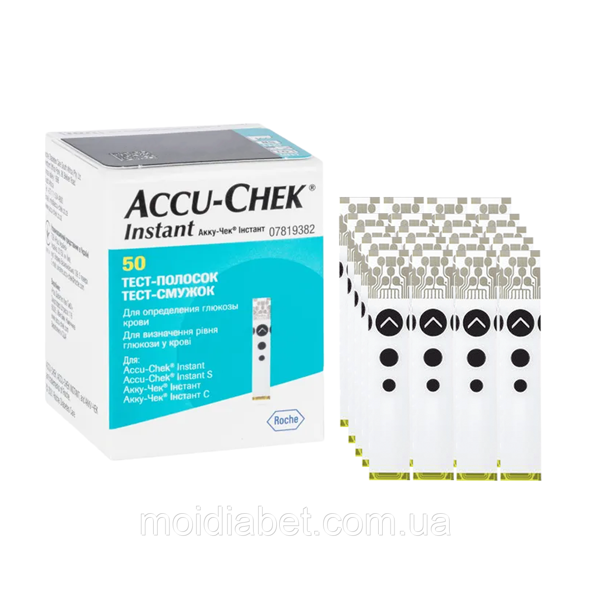 Тест-смужки Акку Чек Інстант (Accu Chek Instant) 50 — 1000 штук