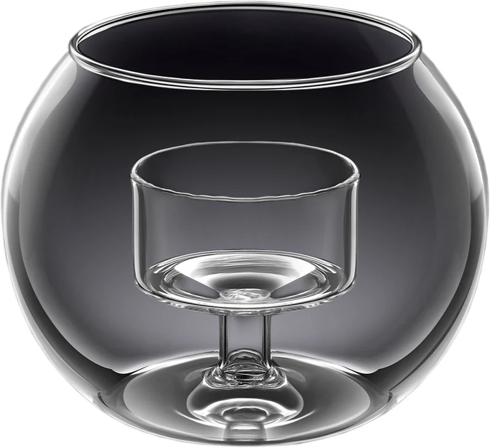 Підсвічник на одну свічку Wilmax Thermo Glass 12*10см WL-888974/A круглий