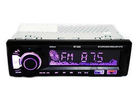 Автомагнітола RGB BT 550 LED-дисплей 4 канали 4х50W 200 Вт, фото 1