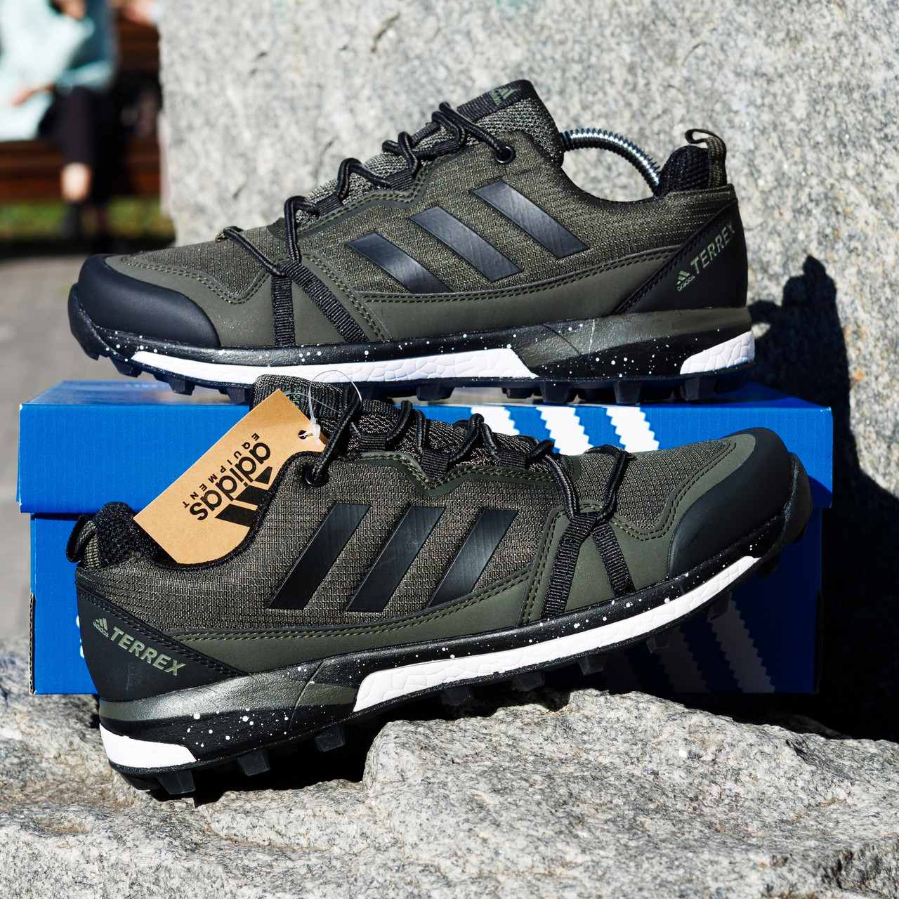 РОЗПРОДАЖ!! ТЕРМО Зимові Adidas Terrex Чоловічі Кросівки хакі