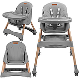 Стільчик для годування Kidwell KARIMI Grey, фото 3