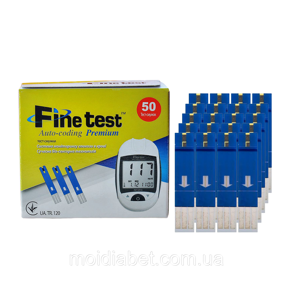 Тест-смужки Finetest premium 50 — 1000 штук