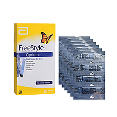 Тест смужки Freestyle Optium 50 — 300 штук