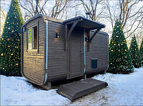 Дерев'яна мобільна Баня-Квадро квадро 4 метри "LNK"