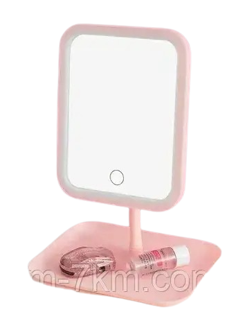 Настільне косметичне Led дзеркало для макіяжу з підсвічуванням Cosmetic mirror AND LY-696 Jw
