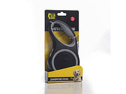 Повідок-рулетка стрічка сірий 5м*50кг 708-5M-Gray ZooMax ТМ O.L.KAR