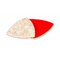 Насадка трикутна повстяна тонкошерстна на липучці для реноватораа MASTERTOOL GM 75 мм, 10 шт (08-6497)