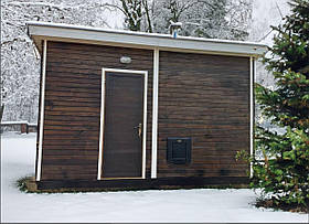 Дерев'яна мобільна розбірна лазня 4 на 2,5 "LNK"