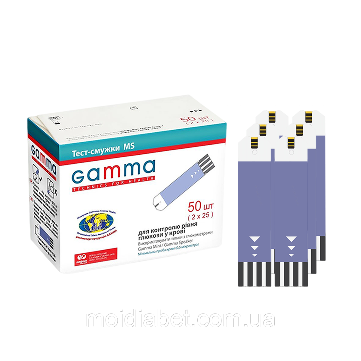 Тест-смужки GAMMA MS 50 — 300 штук