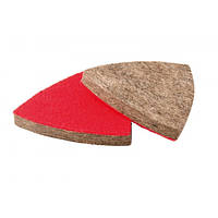 Насадка трикутна повстяна грубошерста на липучці для реноватора MASTERTOOL GM 75 мм, 10 шт (08-6597)