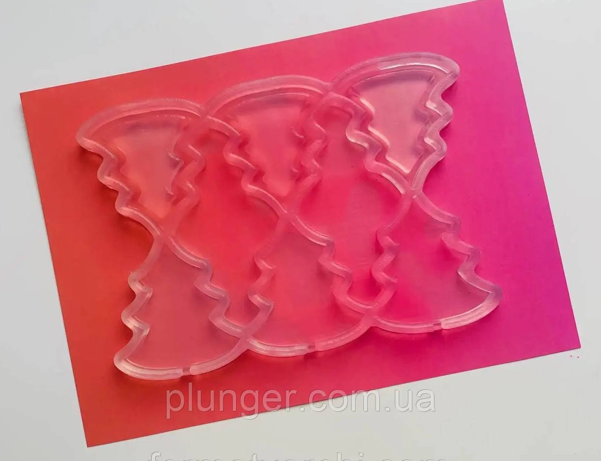 Форма для льодяників силіконова Ялинка-брязкальце, фото 1