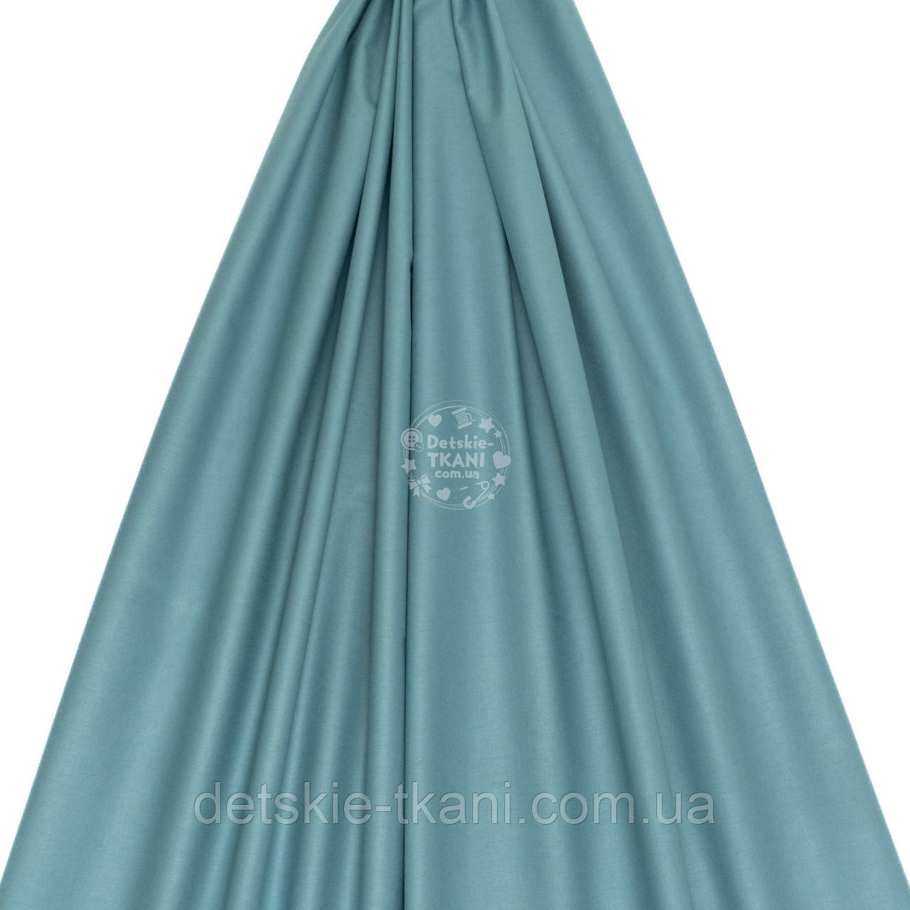 Поплін однотонний, колір петроль (№5376), фото 1