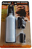 Набір для прогулянок з собакою AnimAll Енімал (пляшка-напувалка, пакети для фекалій+диспенсер) (жовтий), фото 2