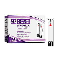 Тест-смужки Тубі Комфорт (2B Comfort) 50 шт.