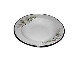 Тарілка ем. 800 мл /4 Темно-червона лілія (I0406/4) ТМ IDILIA