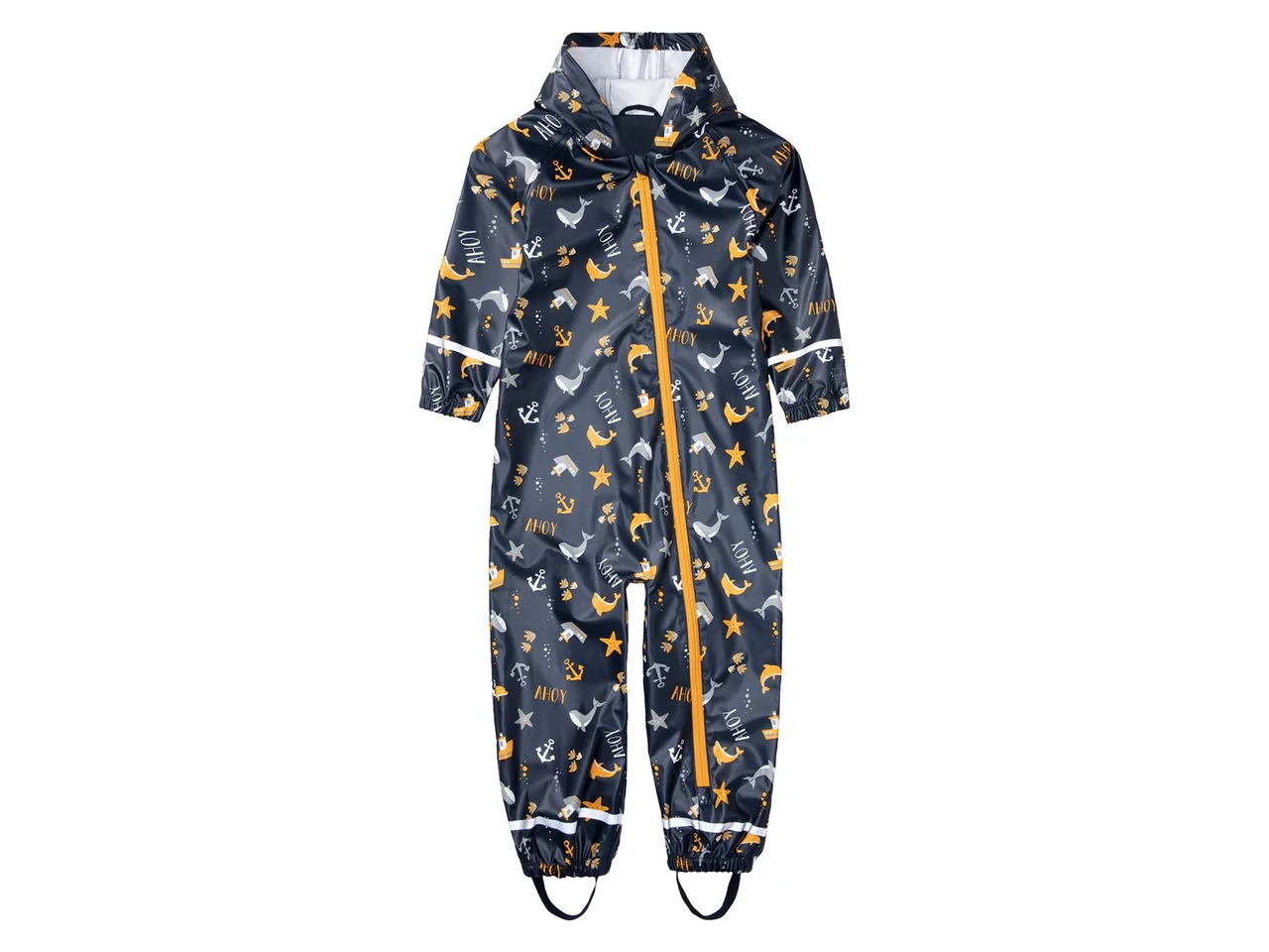 Комбінезон водонепроникний синій Дельфіни Lupilu 98/104см, фото 1