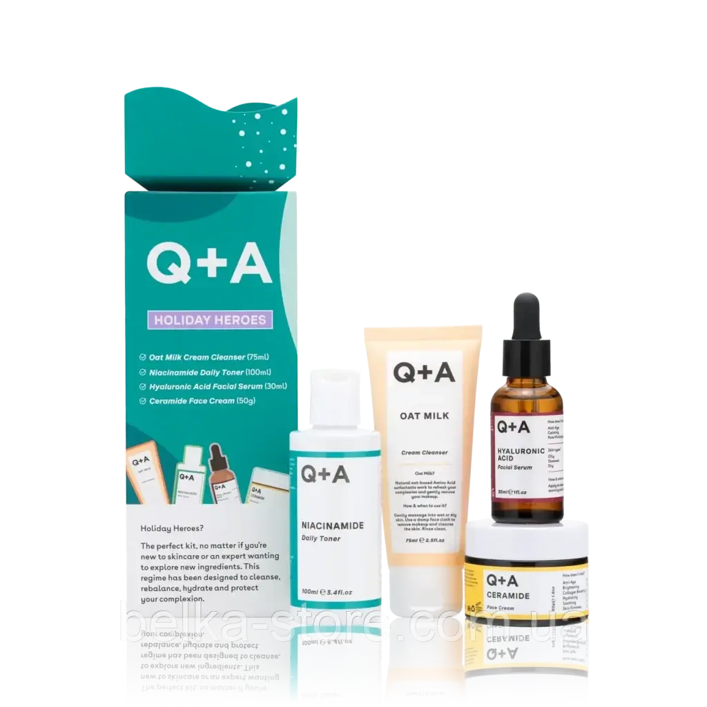 Подарунковий набір Q+A Holiday Heroes Gift Set (4 позиції), фото 1