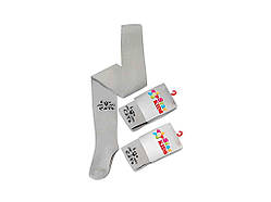 Колготи дитячі стрейч SK048 LOVE CATS ( сірий меланж) р.140-146 ТМ Star Kids