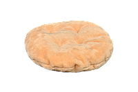 Подушка-лежак (синтепон) для кішок і собак Мур-Мяу кругла 40 см Бежева