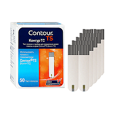 Тест-смужки Контур TS 50 шт. (Contour TS)/500 штук