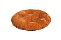 Подушка-лежак (синтепон) для котів і собак Мур-Мяу кругла 40 см Коричнева