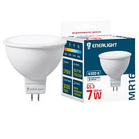 Лампа ENERLIGHT MR16 7W (60Вт) GU5.3 4100K (2 роки)