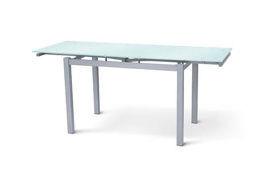 Стіл Венді XS-1025, 80/130*65, білий/сірі ноги, фото 1