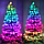 Розумна RGB гірлянда роса, 20м, від USB, 200 LED, керування смартфоном + пульт ДК, Bluetooth, фото 5