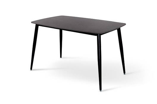 Стіл КИПАРИС 120*80, чорний/ чорний мрамор, фото 1