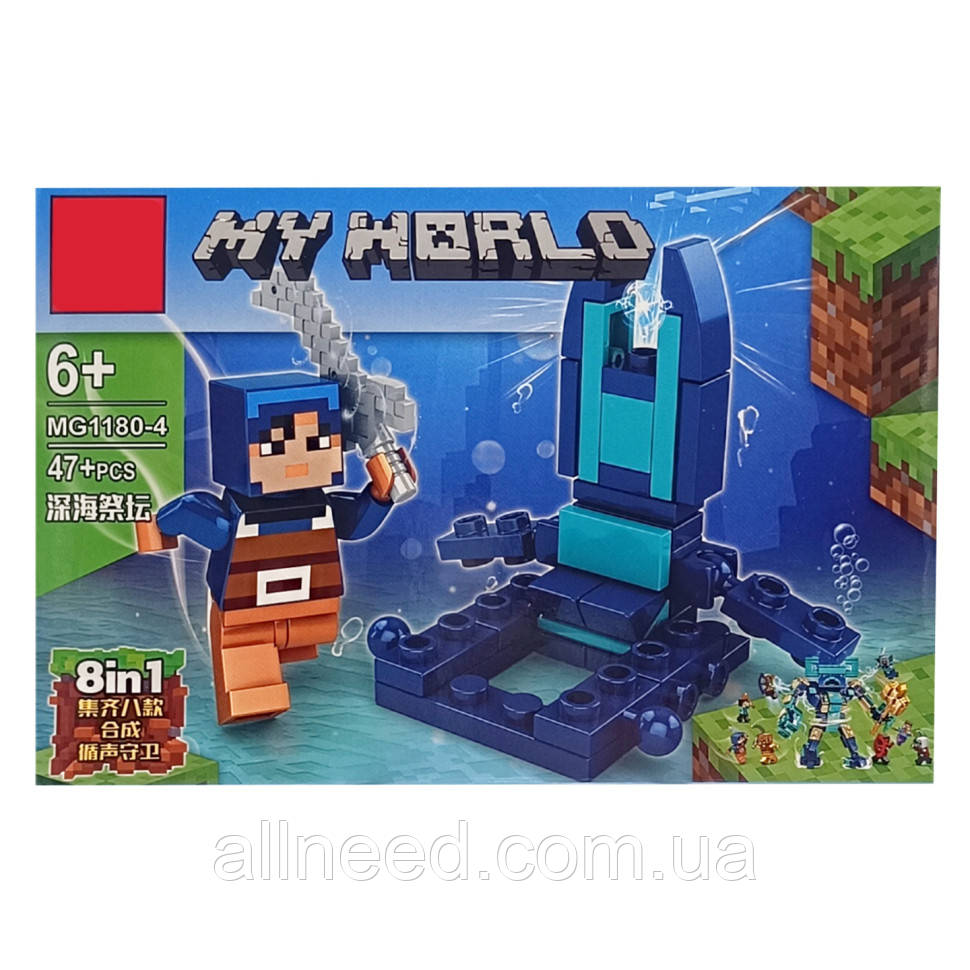 Дитячий конструктор "MINECRAFT" 1180-4, 47 деталей