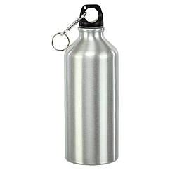 Пляшка для води алюмінієва з карабіном SP-Sport 8003-600 обсяг 600 мл Silver