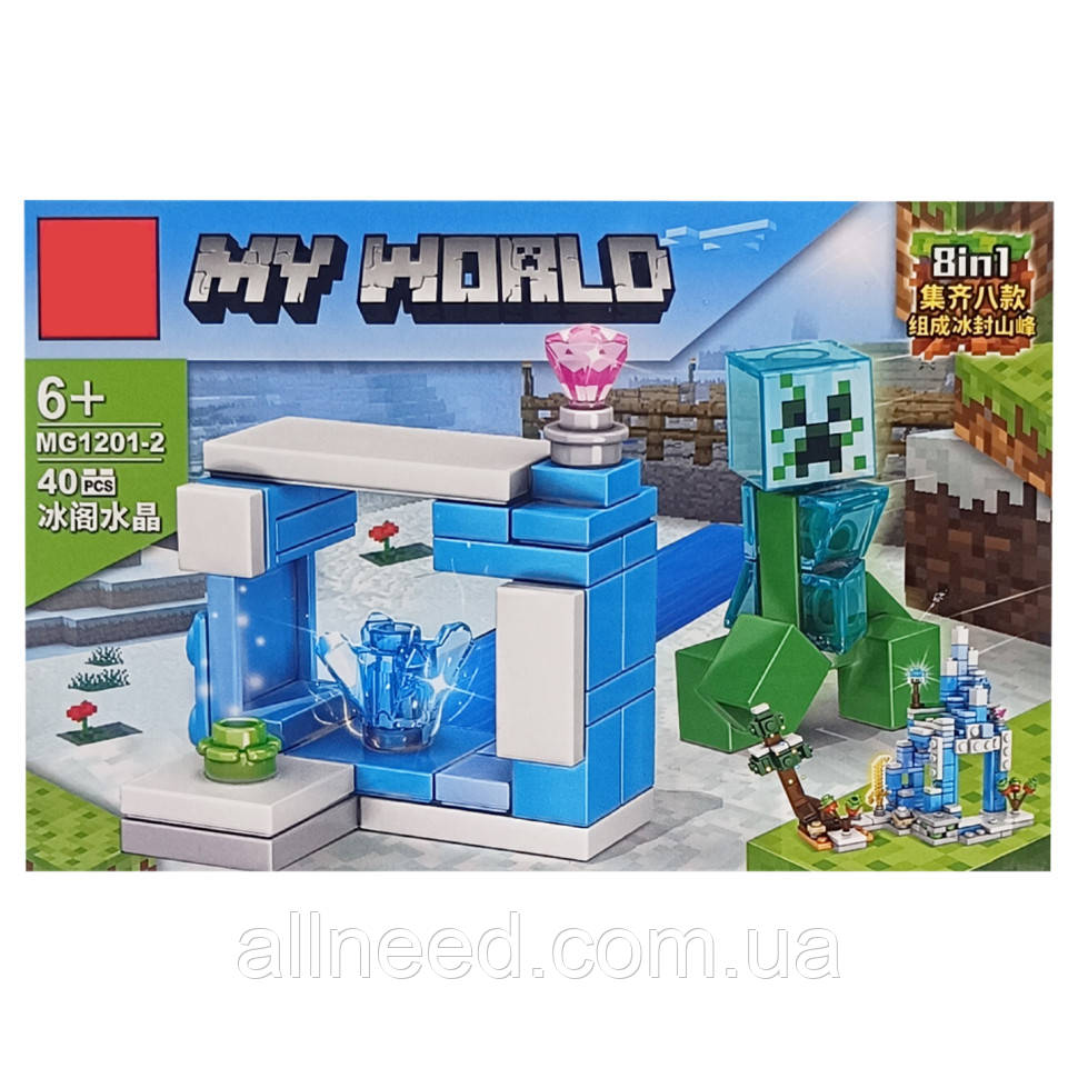 Дитячий конструктор "MINECRAFT" 1201-2, 40 деталей