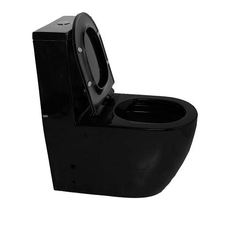 Унітаз-моноблок Insana Ermin 67*37*84 black, фото 1