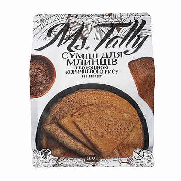 Cумiш для млинцiв з борошном коричневого рису Ms.Tally, 900 г