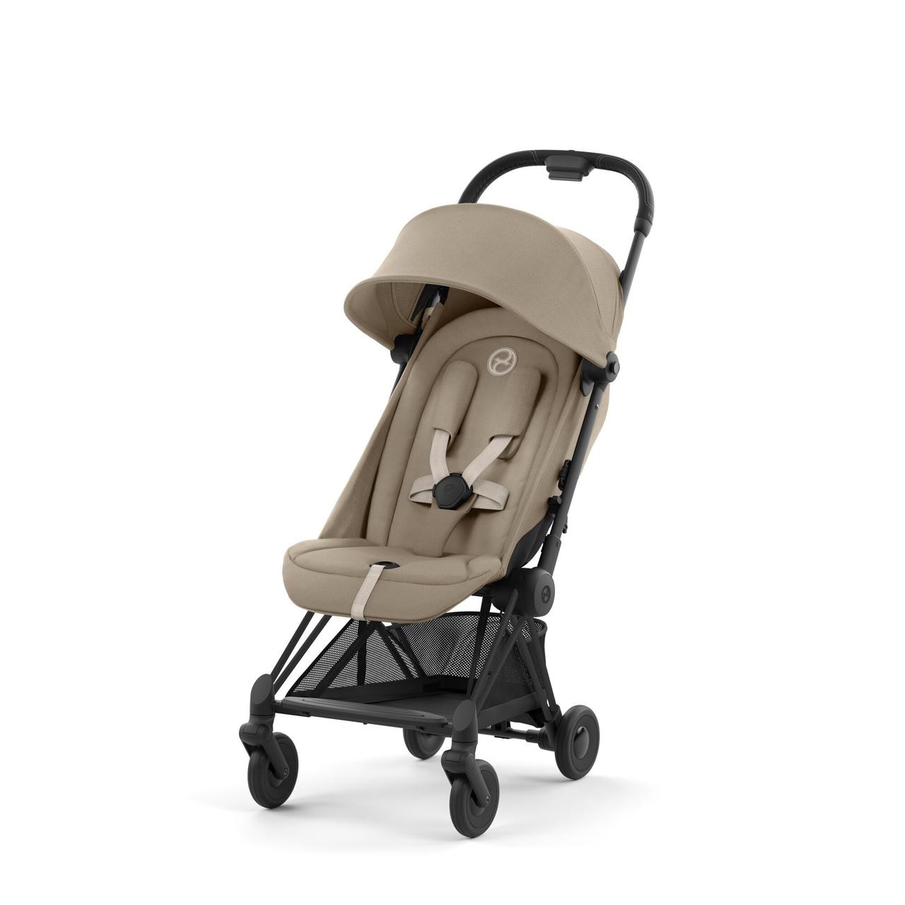 Коляска прогулянкова Cybex Coya Matt Black Cozy Beige Бежева