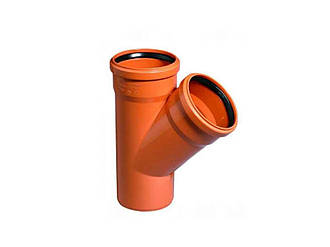 Трійник d=110х110 45° зовнішній 45° ТМ Grandi Therm BP