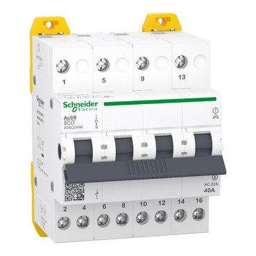 Перемикач трипозиційний Schneider Electric iSSW Acti9 4P 40A 415 В