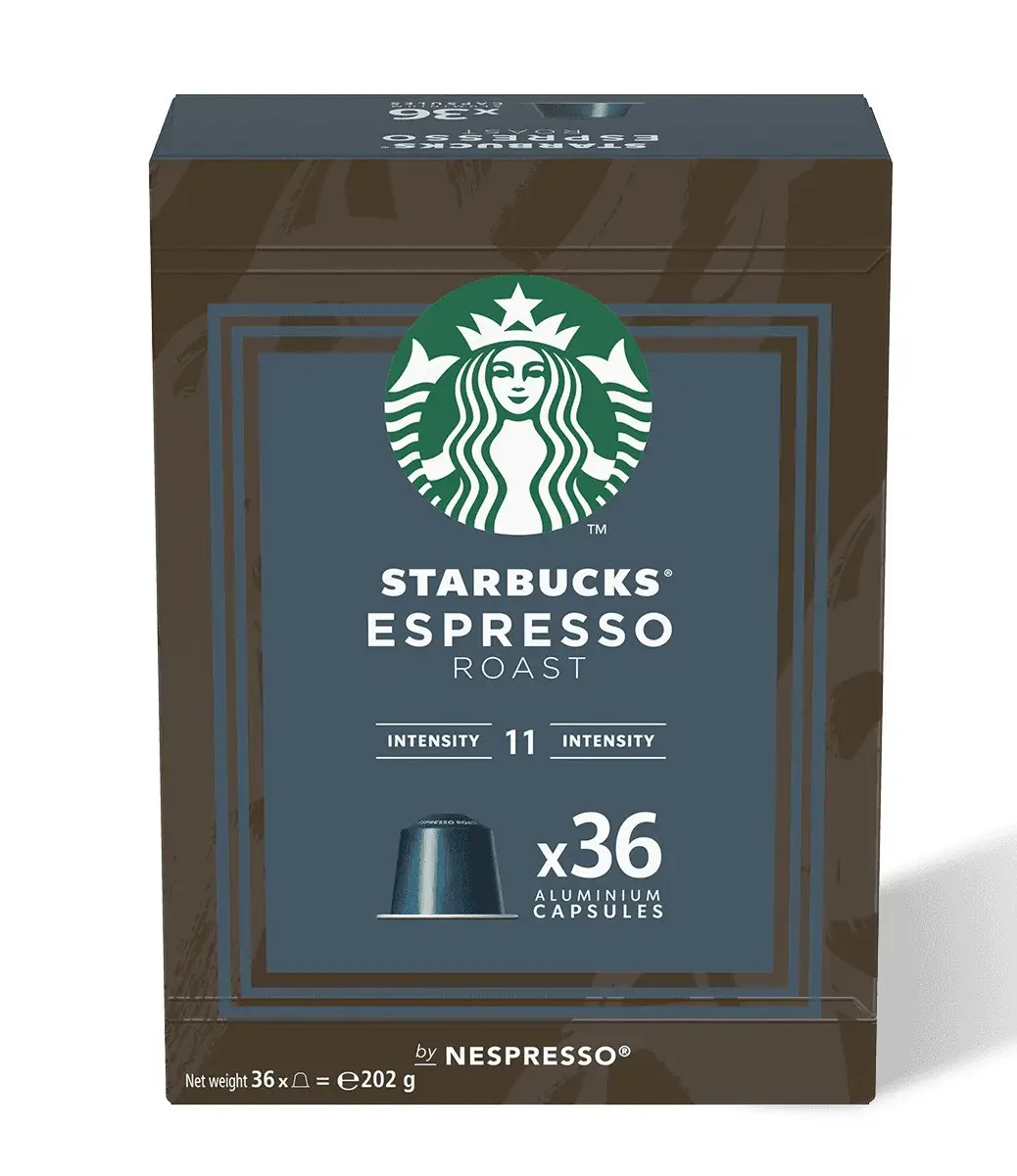 Уцінка! Кава в капсулах Starbucks Nespresso Espresso Roast 36шт Швейцарія - США