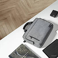 Сумка для ноутбука Tomtoc Navigator-A43 Laptop Briefcase Grey 15.6 Inch, фото 3