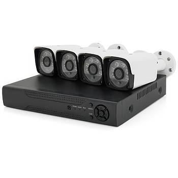 Система відеоспостереження на 4 камери AHD 1080p Комплект камер зовнішнього відеоспостереження
