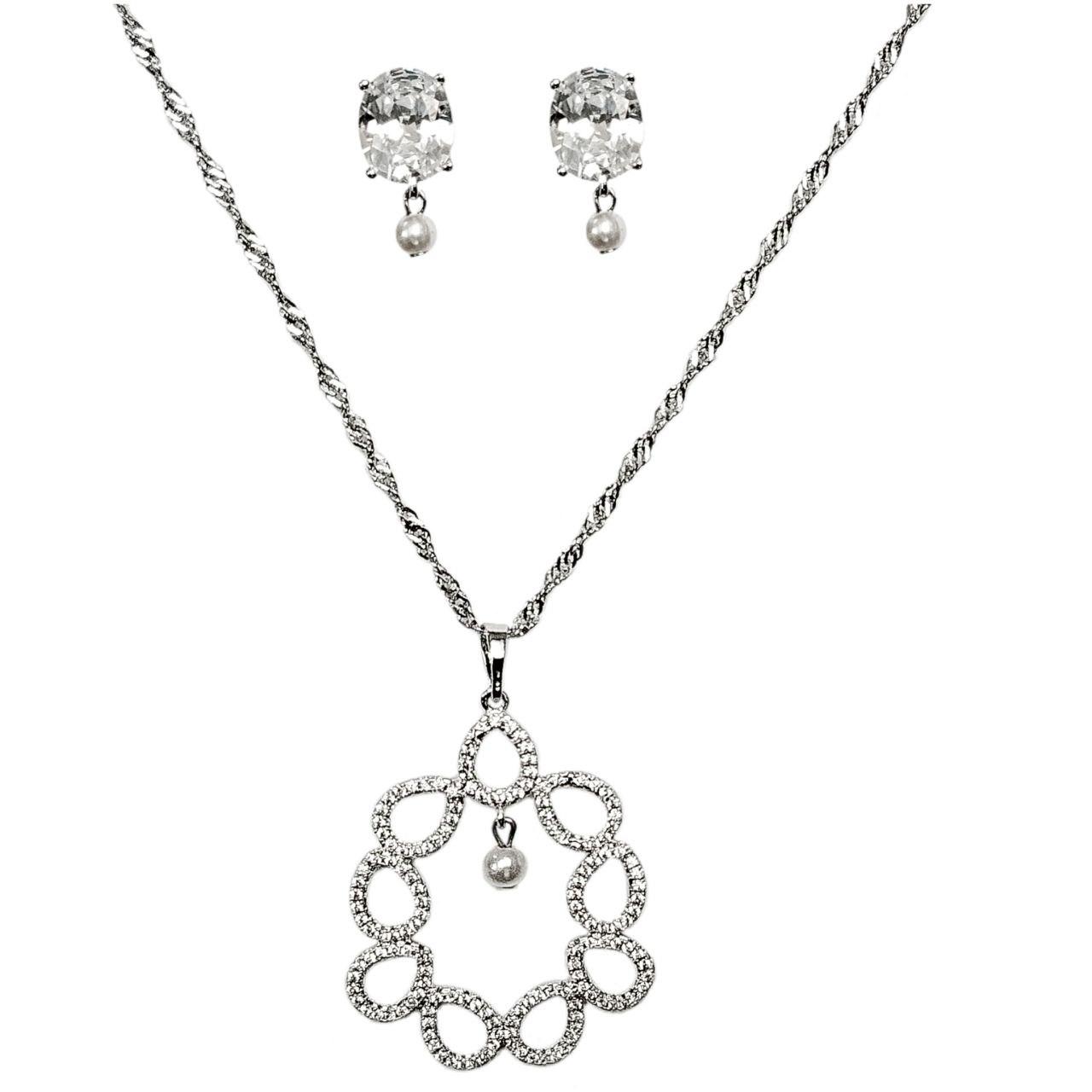 Комплект "Витонченість" родій (924011.2), фото 1