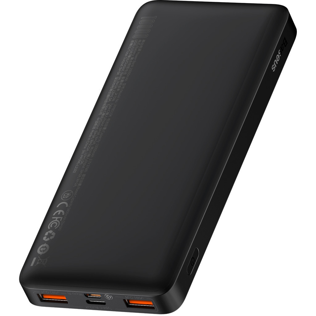 Зовнішній акумулятор (Power Bank) Baseus Bipow Digital Display (PPBD050301) 10000 mAh Black 20W (Li-Pol, Input: microUSB/USB Type-