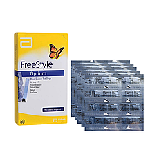 Тест смужки Фрі Стайл Оптіум (Freestyle Optium) 500 штук
