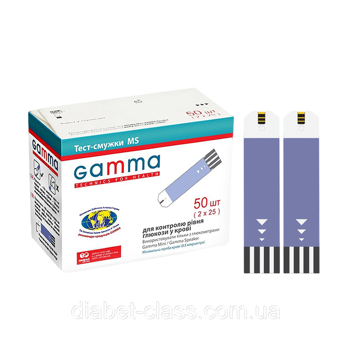 Тест-смужки Гамма MS (Gamma MS) 100 штук, фото 1