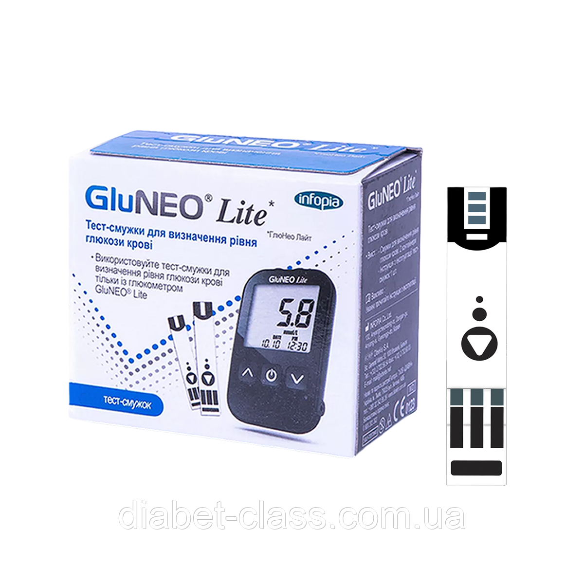 Тест-смужки ГлюНео Лайт — 50 штук — GluNeo Lite