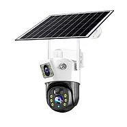 Вулична 4G камера із сонячною панеллю та двома об'єктивами SOLAR T22 Портативна IP камера 4Мп, фото 8