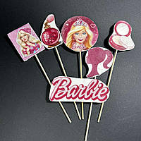 Набір топерів з мастики "Барбі"