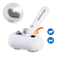 Парова щітка для вичісування собак і кішок з паровим розпилювачем Gentle Paw USB Pet Spray Comb SPA, фото 2