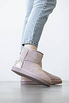 Зимові Жіночі Черевики UGG Classic Mini Pink / Уггі Класик Міні Рожеві, фото 3