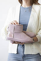 Зимові Жіночі Черевики UGG Classic Mini Pink / Уггі Класик Міні Рожеві, фото 2